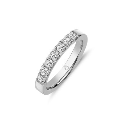 Memoire-Ring/Vorsteckring | mit 7 Diamanten | 0,49 ct. | tw/si