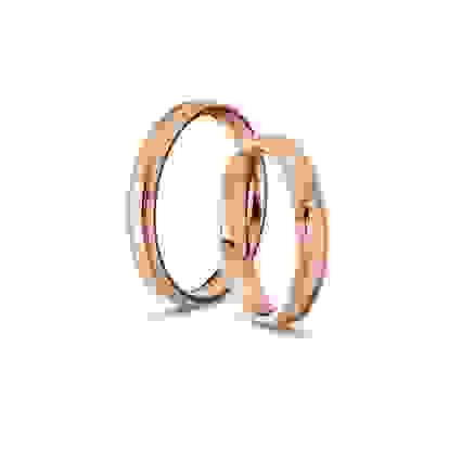 Trauringe/Eheringe Rotgold 375 | 0,025 ct. Diamanten | FP-RGW8-MYW6