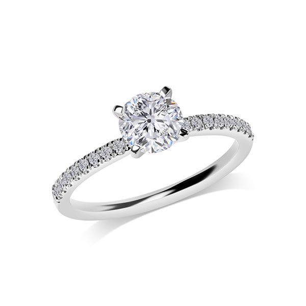 Verlobungsringe Einkarat mit Diamanten