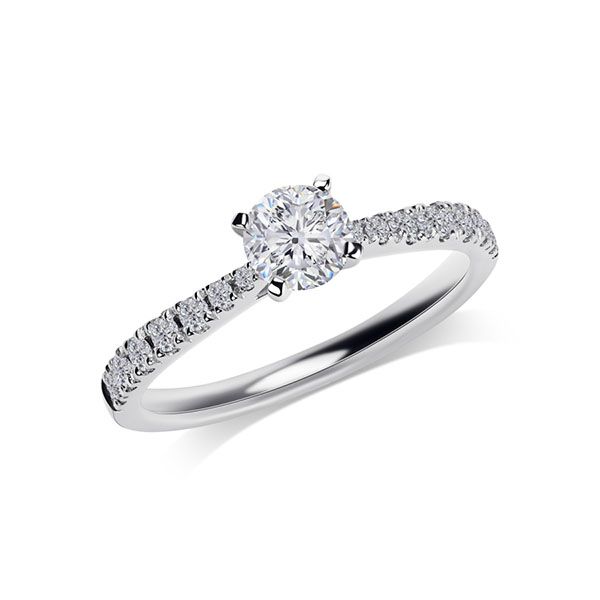 Verlobungsringe Pavé mit Diamanten