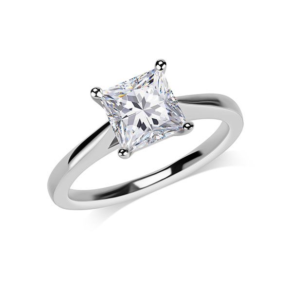 Verlobungsringe Princess mit Diamanten