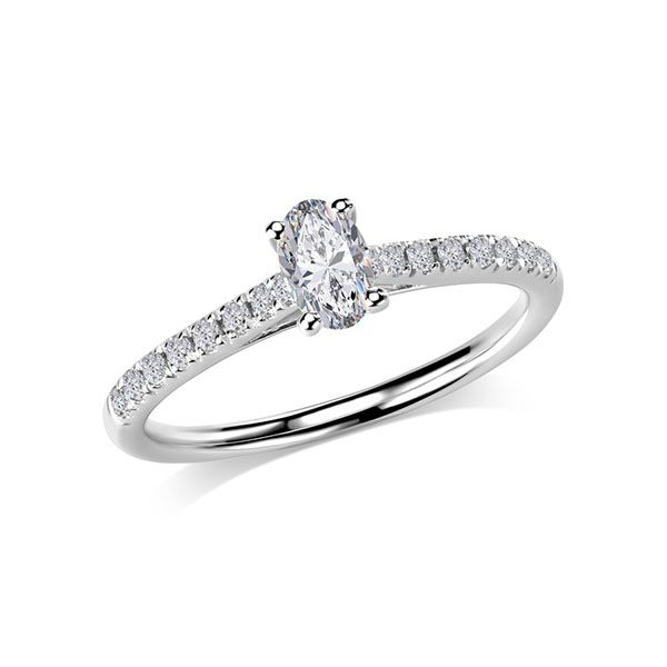 Weißgold Verlobungsringe